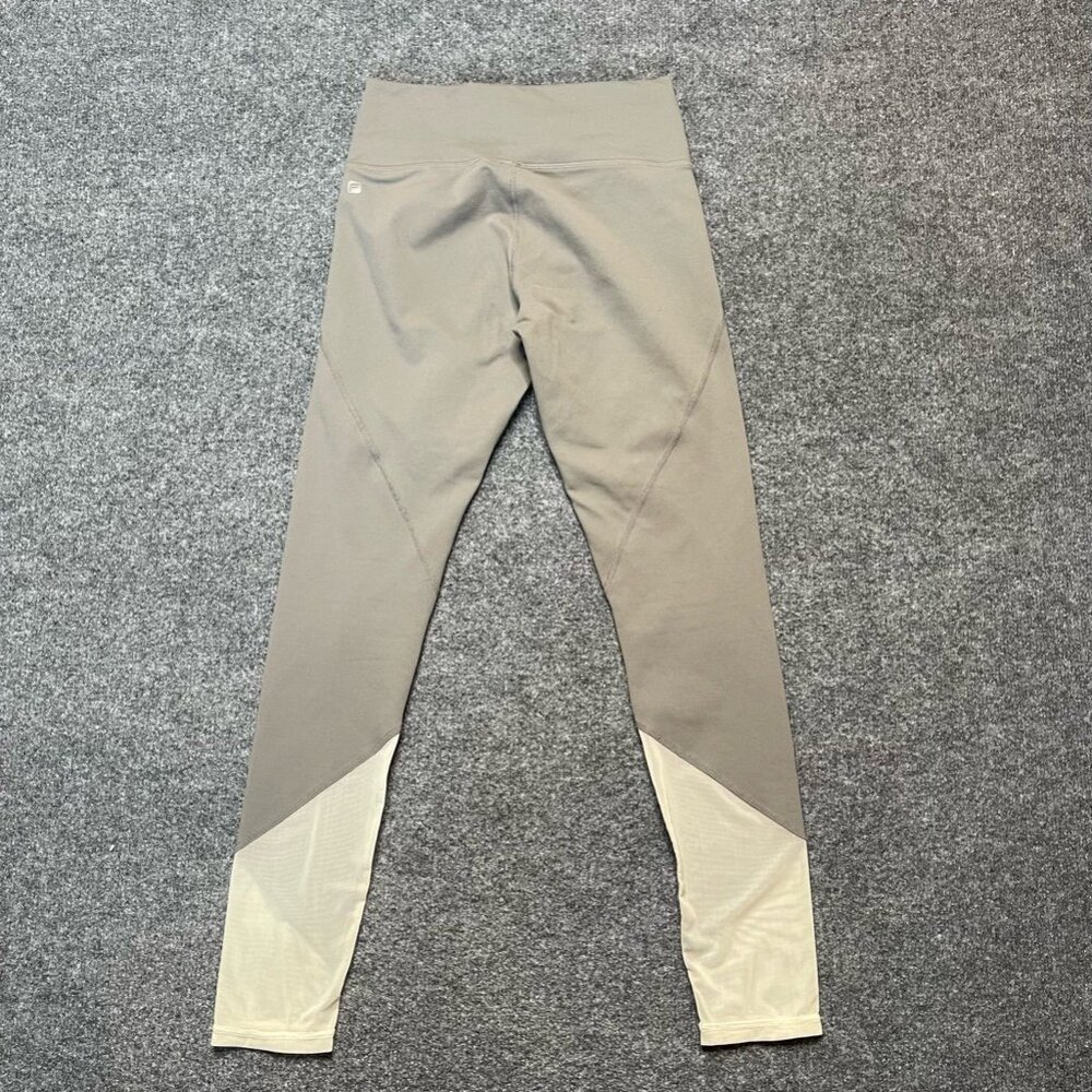 Fabletics Womens Leggings Pants Gray Yoga Waistband Mesh Cutouts Running XS - Picture 2 of 8